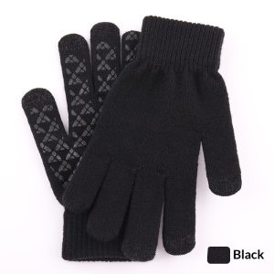 Knitted Winter Warm Touchscreen Gloves Made Of Wool
