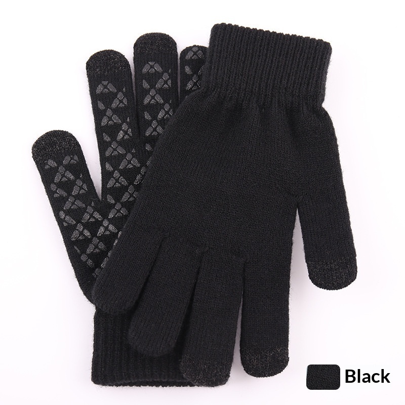 Knitted Winter Warm Touchscreen Gloves Made Of Wool - الصورة 4