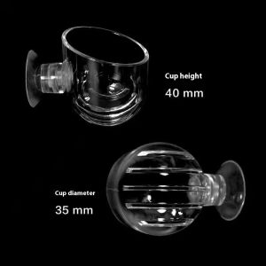 High Transparent Feeding Landscape Cup For Fish Tank