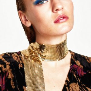 New Exaggerated Textured Mesh Scarf