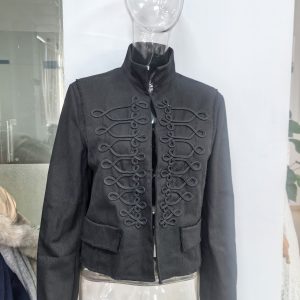 Womens Retro Stand Collar Button-Placket Short New Chinese-Style Jacket