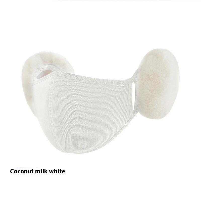 Cloud Warm Mask Winter Female Plush Cute Ear Protection Fleece-lined - Image 5