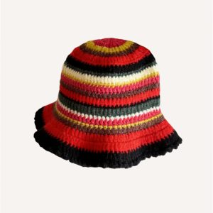 Atmosphere Hand-knitted Colorful Fisherman's Hat