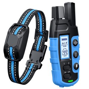 Color Screen Dog Trainer Super Long Remote Control Waterproof Dual Power Display Electric Shock Collar
