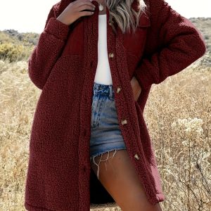 Loosefitting Lambswool Coat For Women