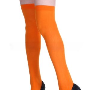 Solid-color Thigh-high Stockings For Halloween Party Costumes And Props