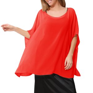 Womens Minimalist Shawl Loose-fitting Versatile Top