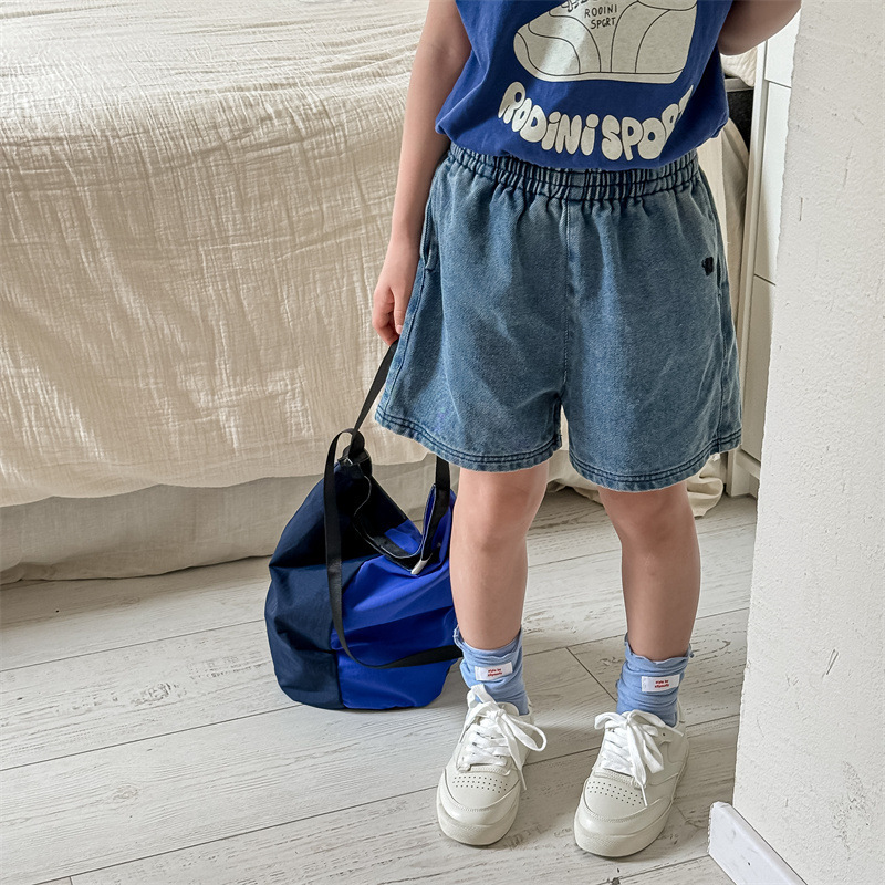 Girls Summer Denim Jeans Boys Shorts - Image 5