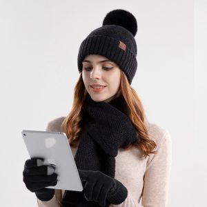Winter Korean-style Fashionable Knitted Wool Hat For Women