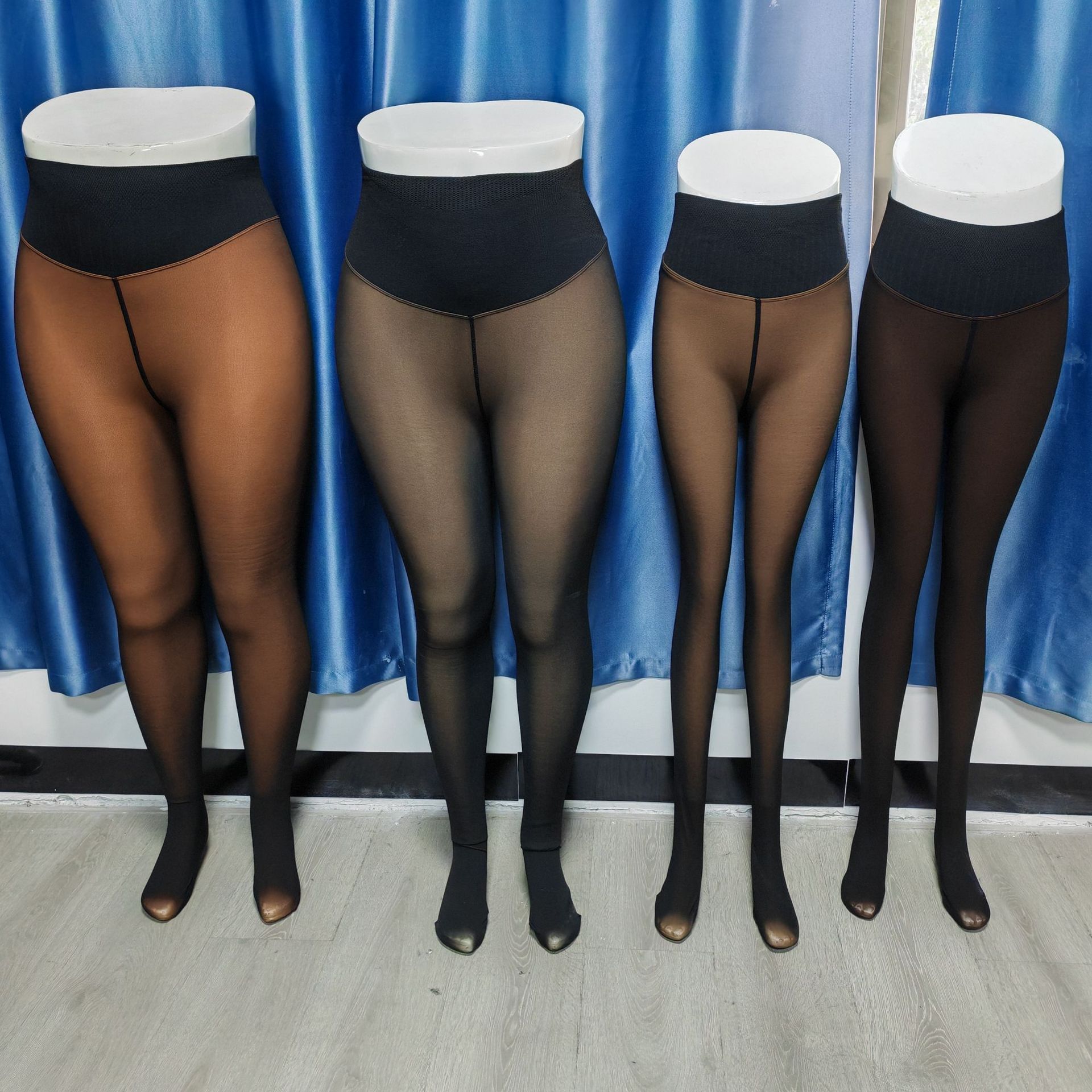 European And American High-waisted Slimming Sheer Leggings - الصورة 4