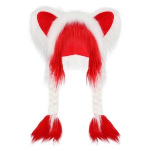 Plush 2D Cat-Ear Unisex Wig Cap