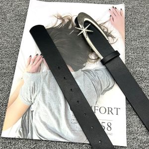 Versatile Belt For Women With Jeans New Crescent Moon Star Fashion