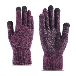 Knitted Winter Warm Touchscreen Gloves Made Of Wool