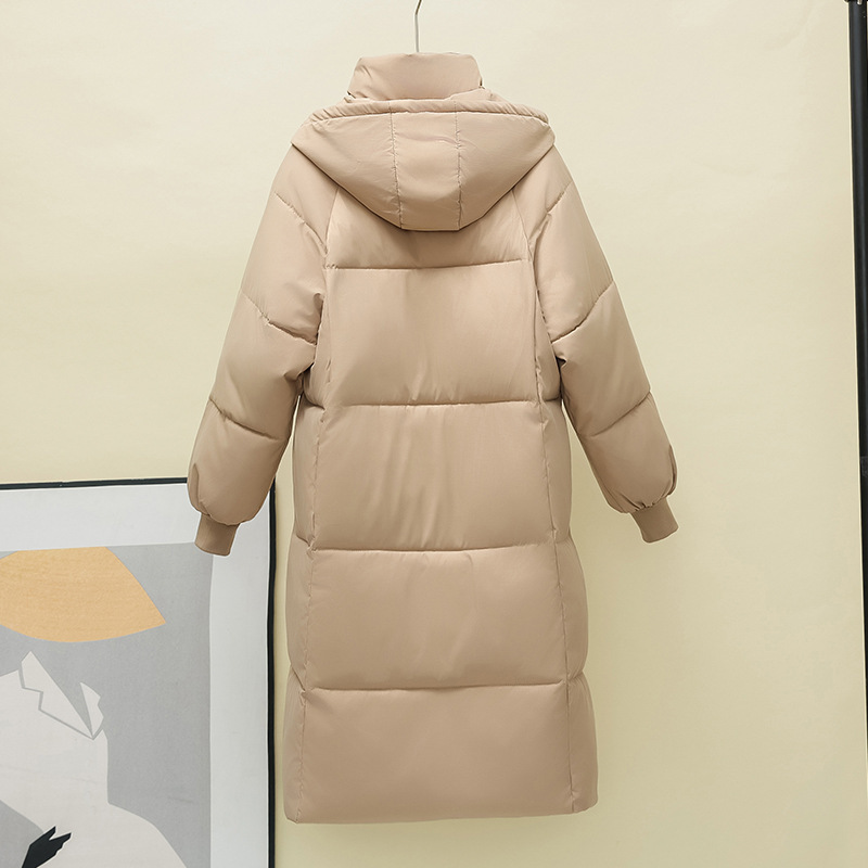 Long Over-the-knee Cotton-padded Coat Women's Loose Down Cotton-padded Jacket - الصورة 2