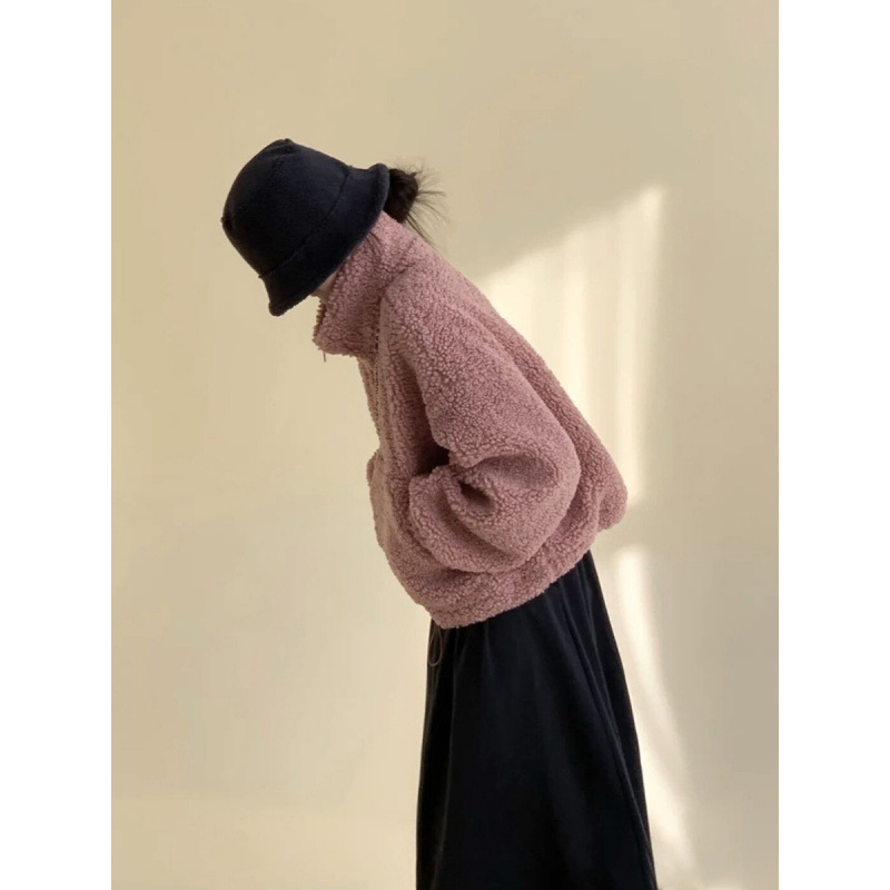 Womens HighEnd HalfZip StandUp Collar Sweatshirt - الصورة 3