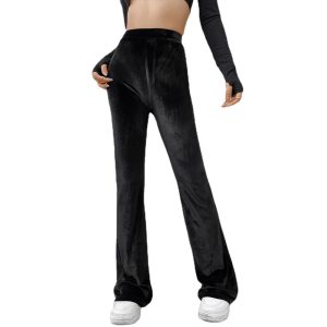 High-waisted Slimming Comfortable Flare Velvet Casual Pants