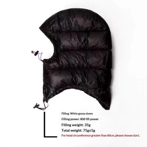 Mens Winter Cycling Neck Gaiter And Mask Combo Warm Fleece-Lined Down Hat For Cold Weather Ride