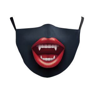 Digital Printing Halloween Skull Pumpkin Creative Design Double-layer Dustproof Mask