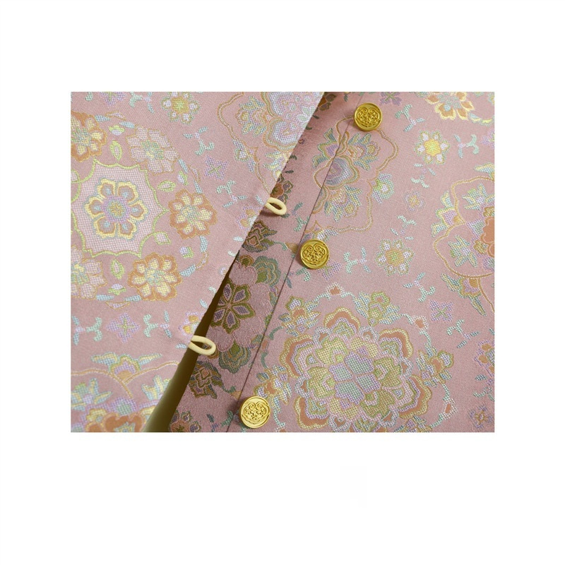 Spring Chinese-style Waistcoat With Brocade Peony Blossom Design - Image 2