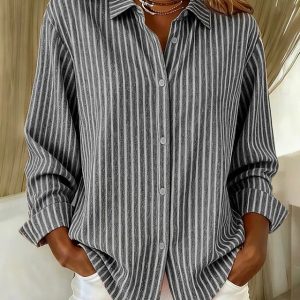 Willowbrook Plaid Long Sleeve Work Blouse