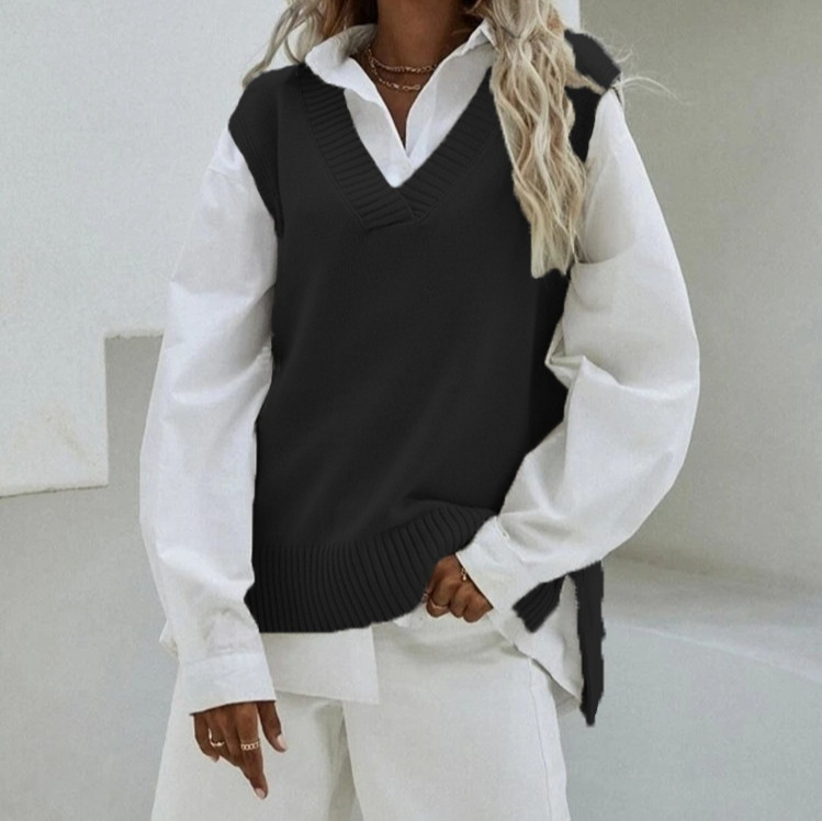 New Style Sleeveless Knitted Vest For Women - Image 5