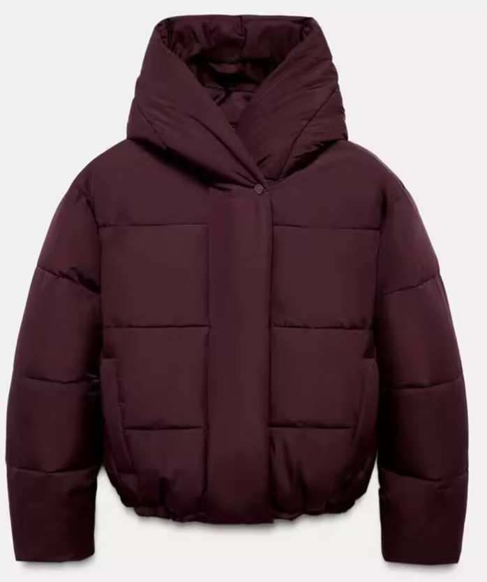 Two-tone Hooded Cotton Padded Jacketcoat - الصورة 6