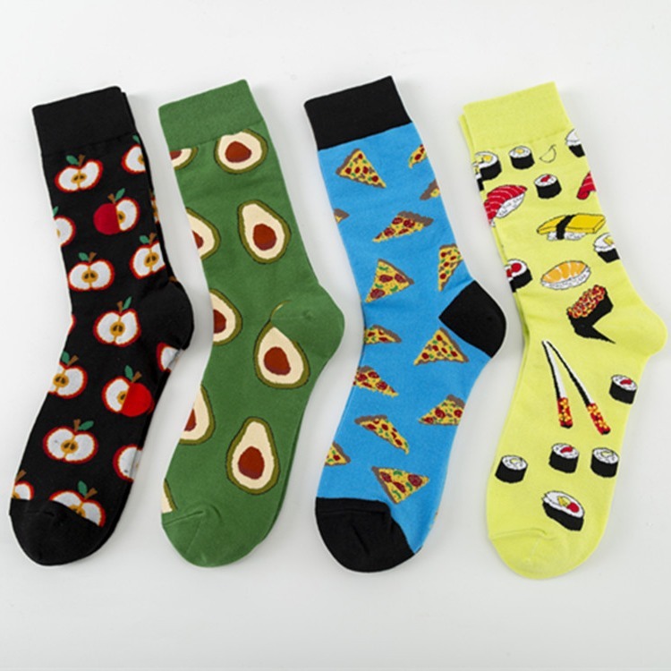 Colorful Food-themed Socks Casual Cotton
