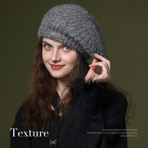 Womens Cozy Soft Wool Knit Beanie For Fall And Winter