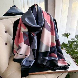 New Silk-look Scarflong Style For Vacation And Sun Protection