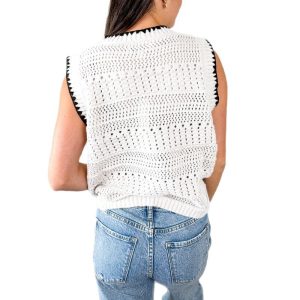 Women's Pullover Hollow-out Knitted Swimsuit Cover-up