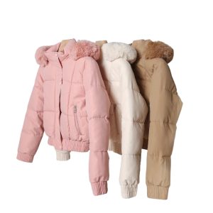 Short Cotton-padded Parka In Hong Kong And Korean Styles For Winter