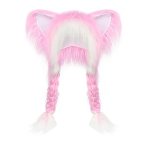 Plush 2D Cat-Ear Unisex Wig Cap