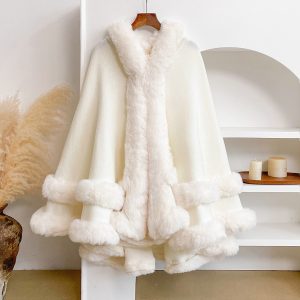 Knitted Cardigan Shawl Cape Coat