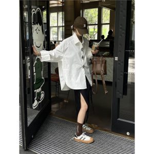 New Womens French-style Sophisticated Minimalist Blouse