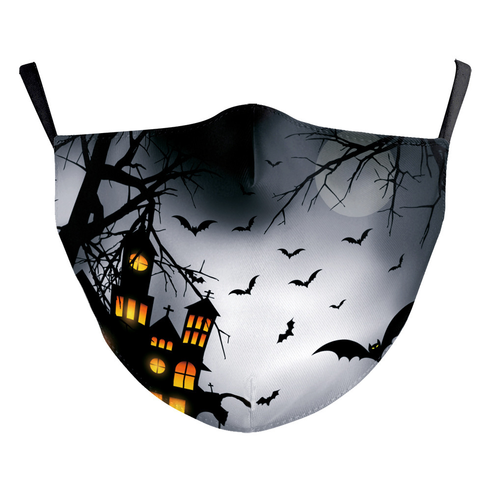 Milk Silk Double-layer Halloween Digital Printing Mask - الصورة 8