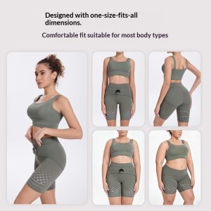 Smart Wearable Fitness Leggings With EMS Hip-enhancing Pulses For Yoga