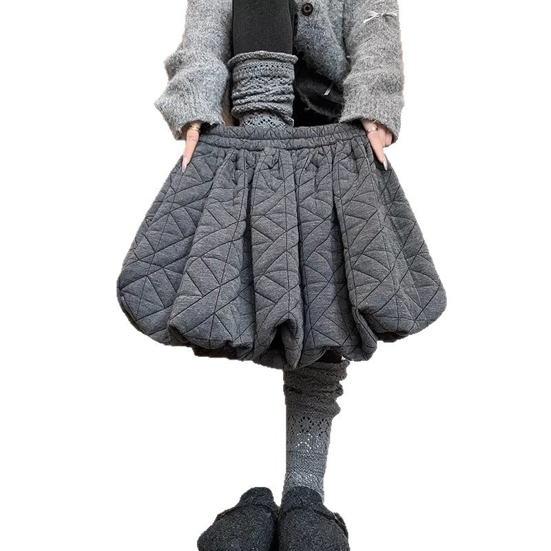 Sophisticated Textured Houndstooth Bloom Casual Pants - الصورة 5