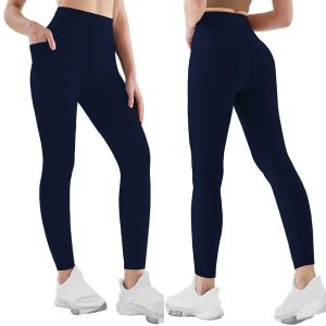Womens Yoga Leggings Soft Tummy-control  High-stretch  And Opaque