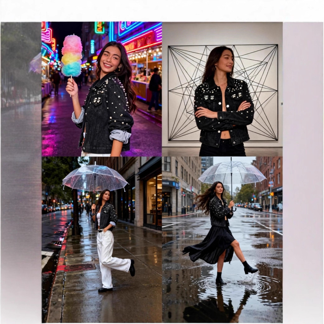 Women's Black Stylish Slim-fit Jacket Top - الصورة 3