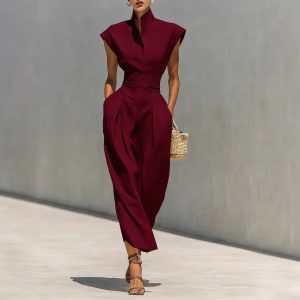 Womens New SpringSummer High-Waisted Midi Skirt