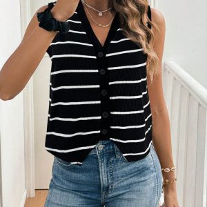 Stylish And Minimalist Sleeveless Top For Women