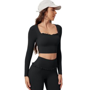 Quick-drying Long-sleeve Yoga And Running Workout Set