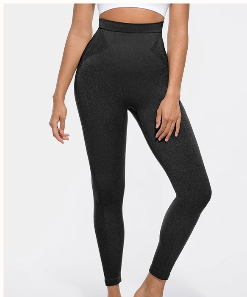 High-waisted Slim-fit Non Slip Shaping Tights - الصورة 2