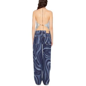 New Spring Summer Halterneck Bra With Positioning Print