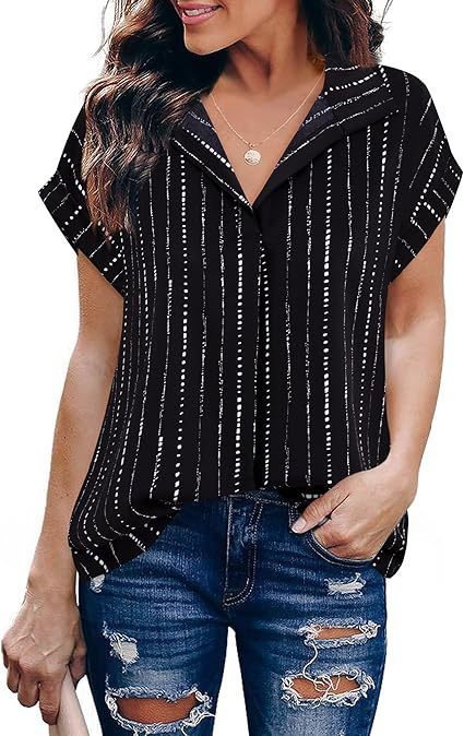 Womens Autumn Short-Sleeve Shirt Top - الصورة 6