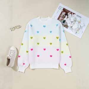 Relaxed-fit Long-sleeve Turtleneck Knit Casual Pullover Sweater