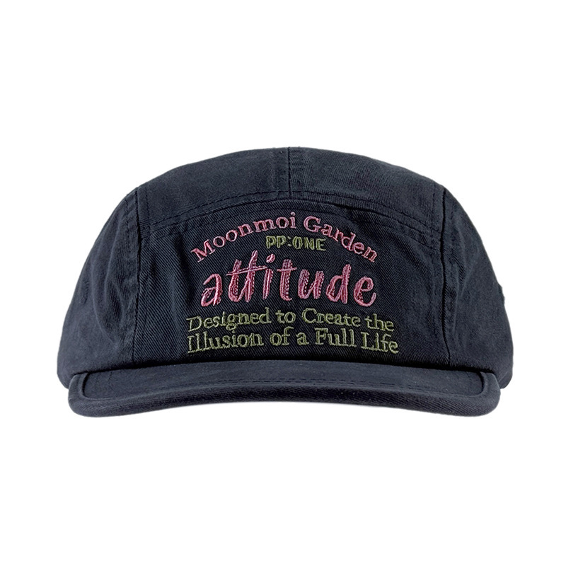 Retro Flat-brim Cap With A Niche Washed-letter Design
