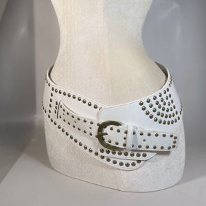 Chic AutumnWinter Horsehair Leopard-Print Fluffy Wide Belt