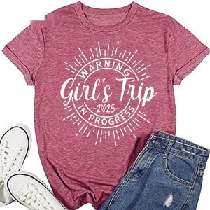 Womens Cotton T-Shirt With Printed Letters