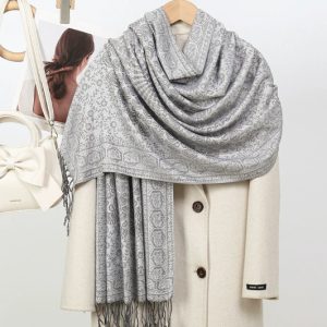 Winter Ethnic Style Warm Tassel Scarf Shawl